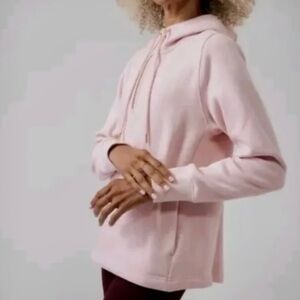 Althleta Cozy Karma 1/4 Zip Pink Hoodie (M)